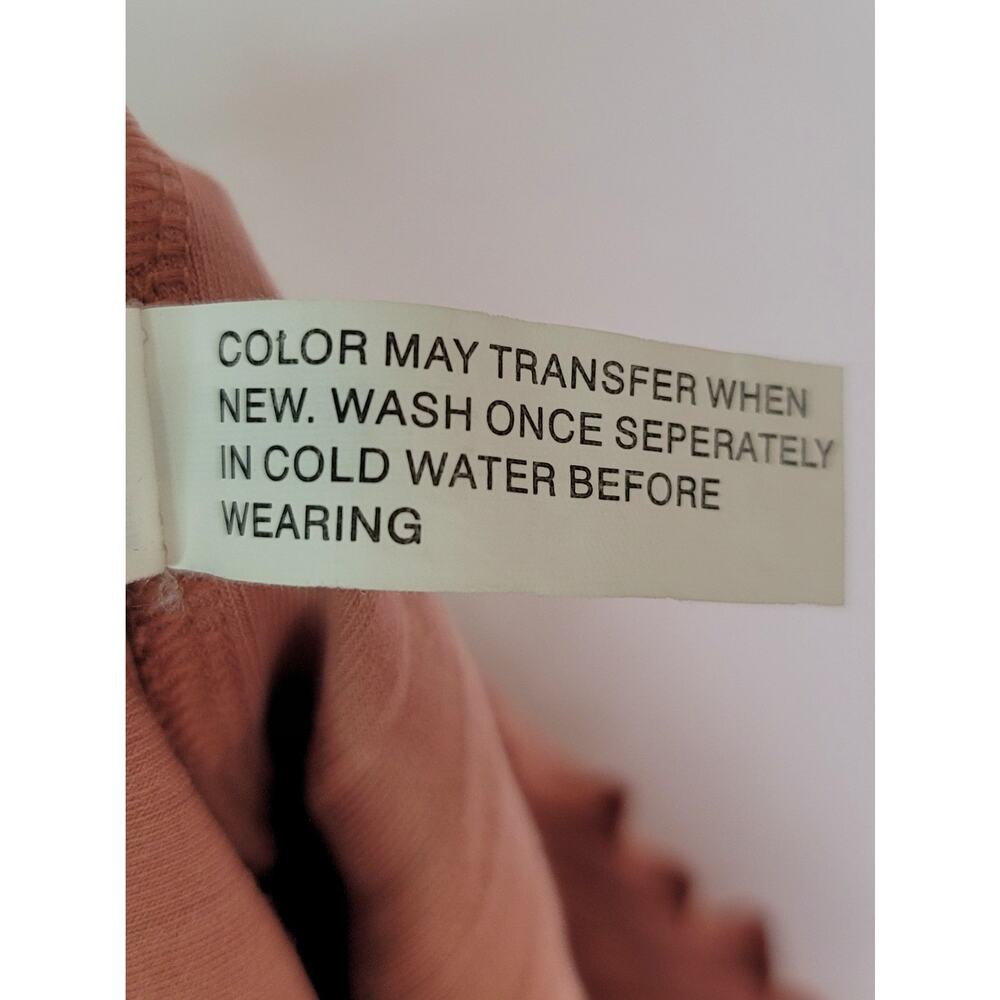 Offline by Aerie Terra Cotta Ribbed Crop Top Size L Square Neckline Lettuce Edge - Picture 10 of 10